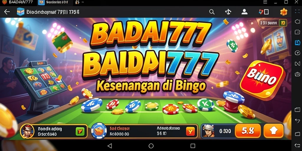 Tampilan gameplay Bingo yang seru dan penuh warna.