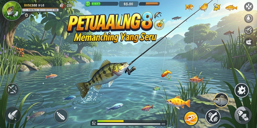 Tangkapan ikan yang mengesankan dalam gameplay CVG8888.