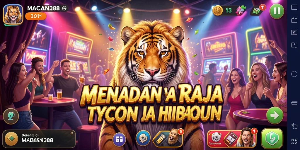 Tampilan gameplay Tycoon yang menarik dan penuh warna.