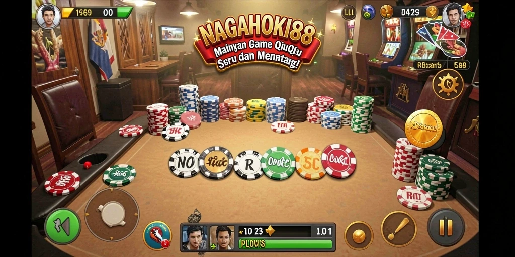 Gameplay seru NAGAHOKI88 dengan kartu QiuQiu.