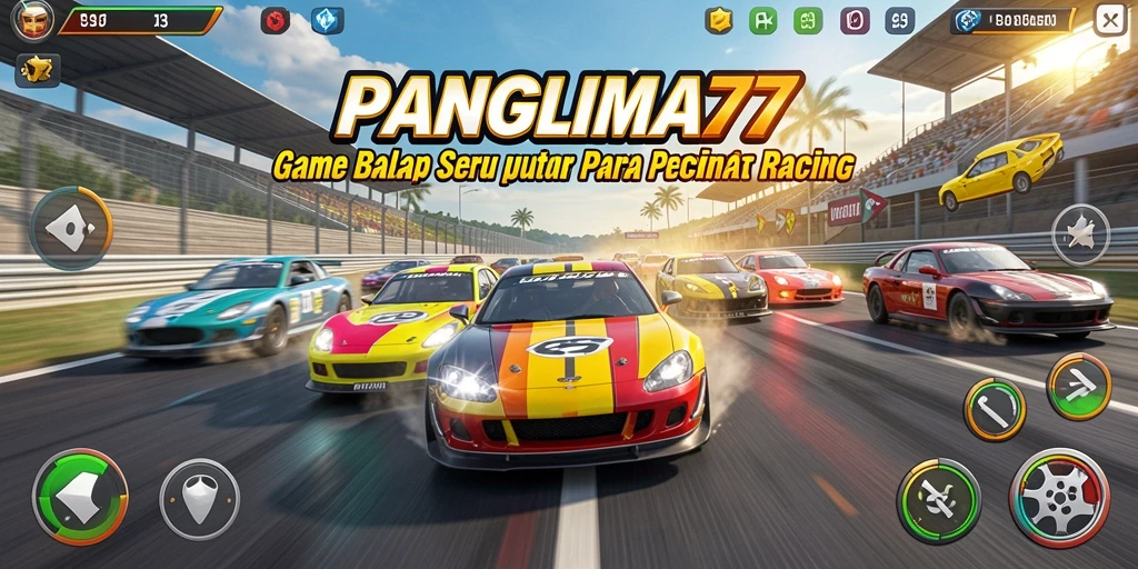 Gameplay menegangkan dalam balapan PANGLIMA77.